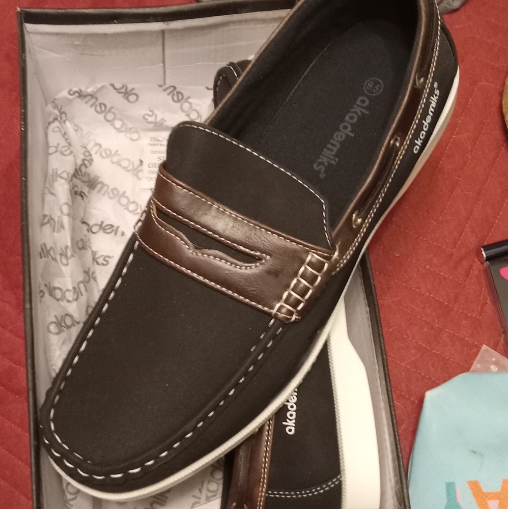 Akademiks Men's Black Loafers